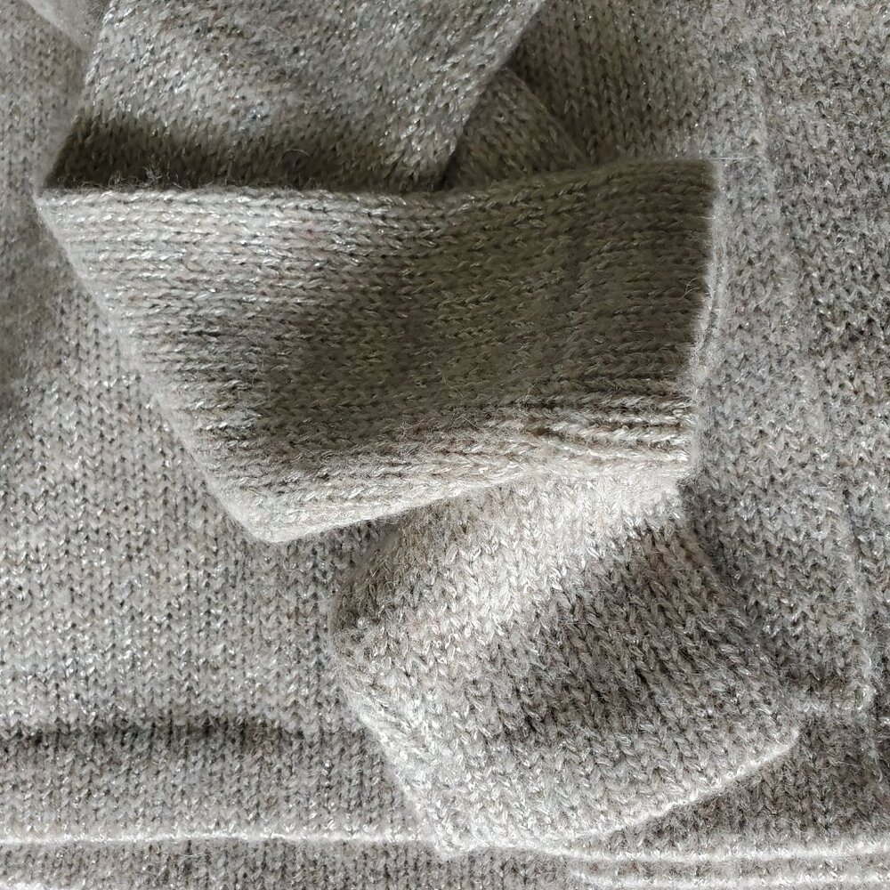 Theory Open Front Shawl Collar Shimmer Cardigan - Size P - Picture 5 of 8